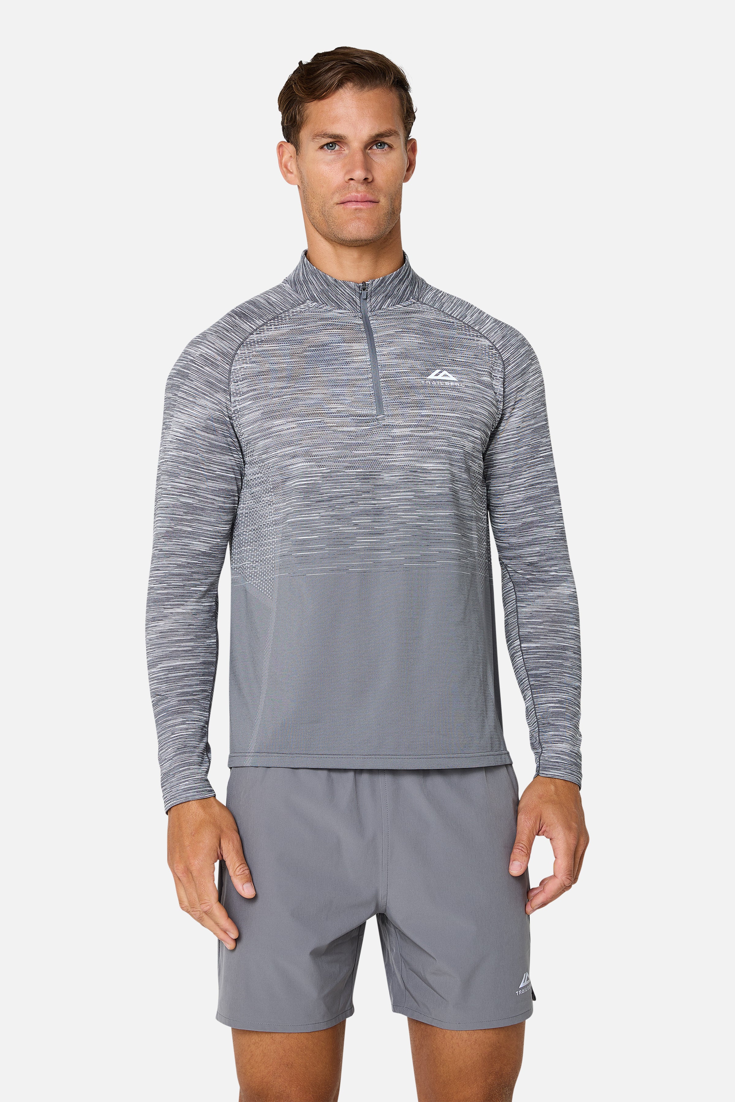 Arc Seamless 2.0 1/4 Zip - Nightfall Grey/Graphite Grey/Ash Grey/Lunar Grey - Image 2