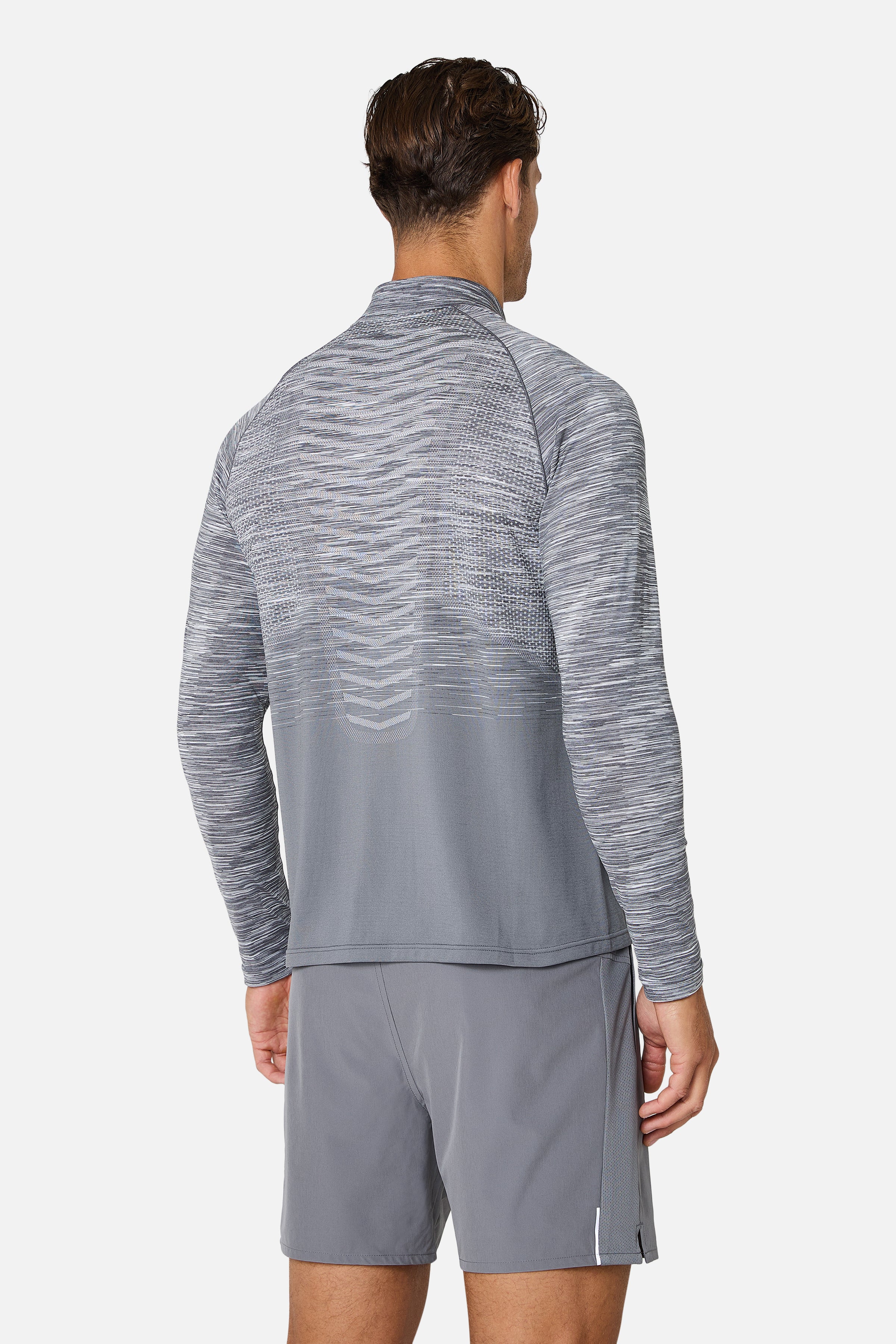 Arc Seamless 2.0 1/4 Zip - Nightfall Grey/Graphite Grey/Ash Grey/Lunar Grey - Image 3
