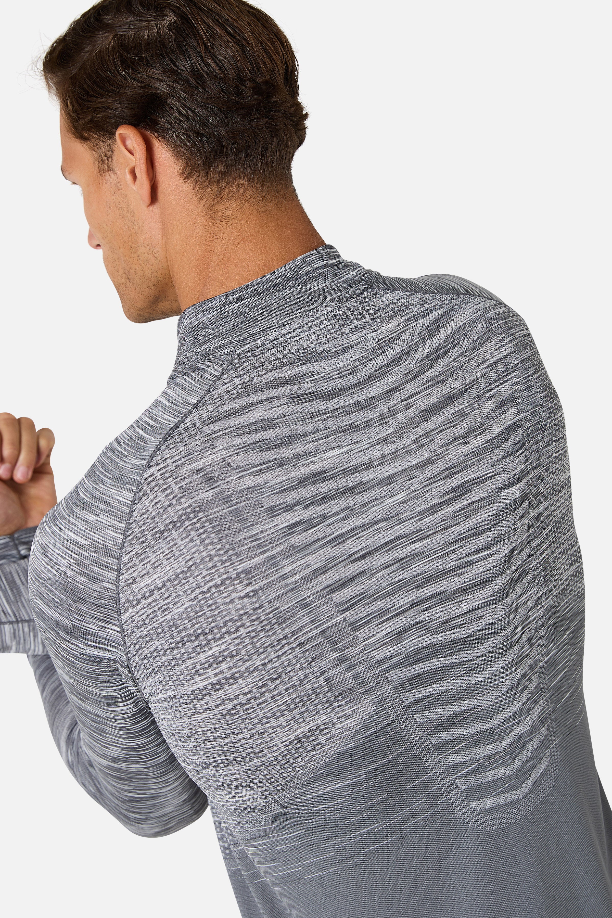 Arc Seamless 2.0 1/4 Zip - Nightfall Grey/Graphite Grey/Ash Grey/Lunar Grey - Image 4