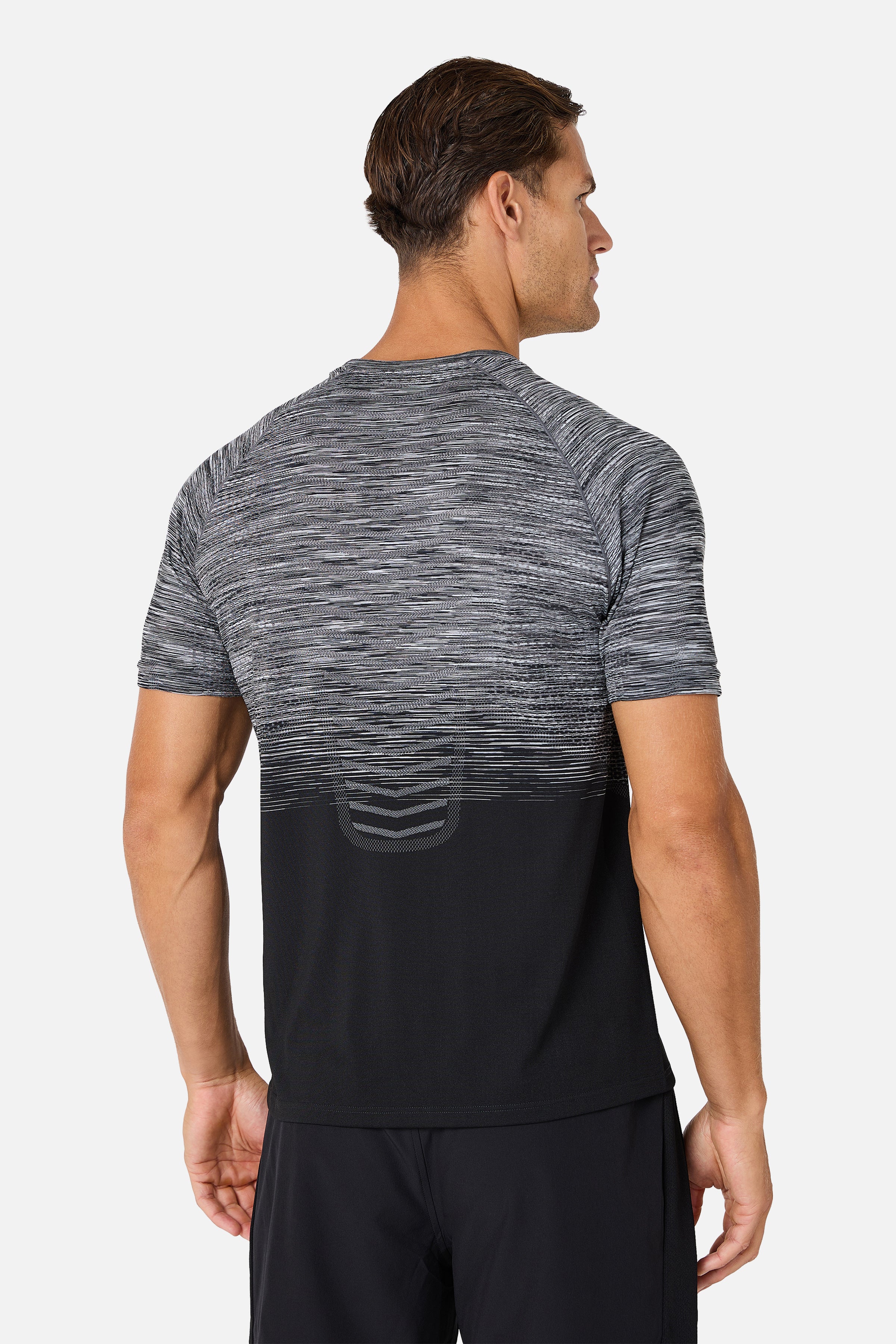 Arc Seamless 2.0 Tee - Black/Moon Grey/Urban Smoke/White - Image 4
