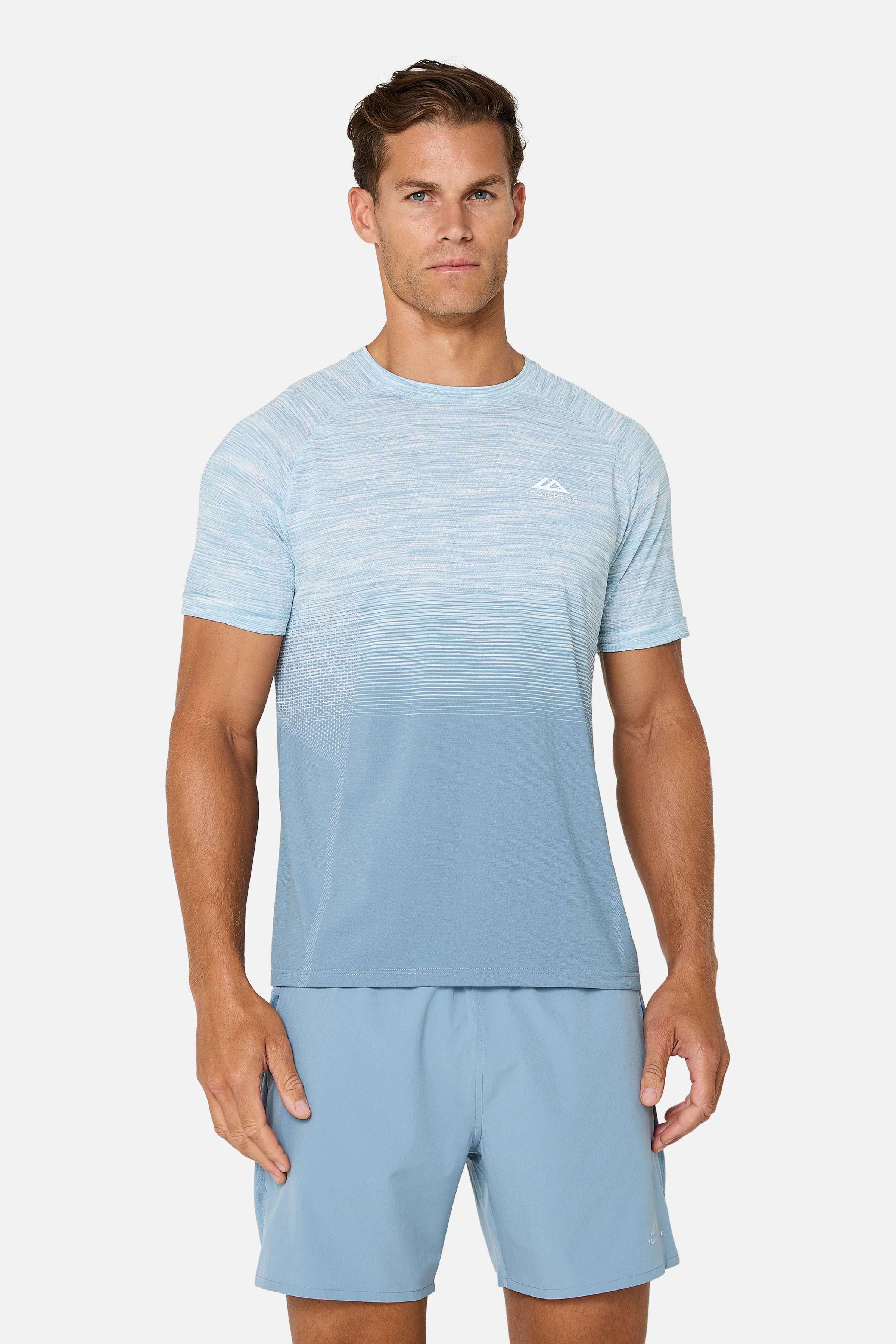 Arc Seamless 2.0 Tee - Frosted Blue/Soft Blue/Cool Slate/White - Image 3