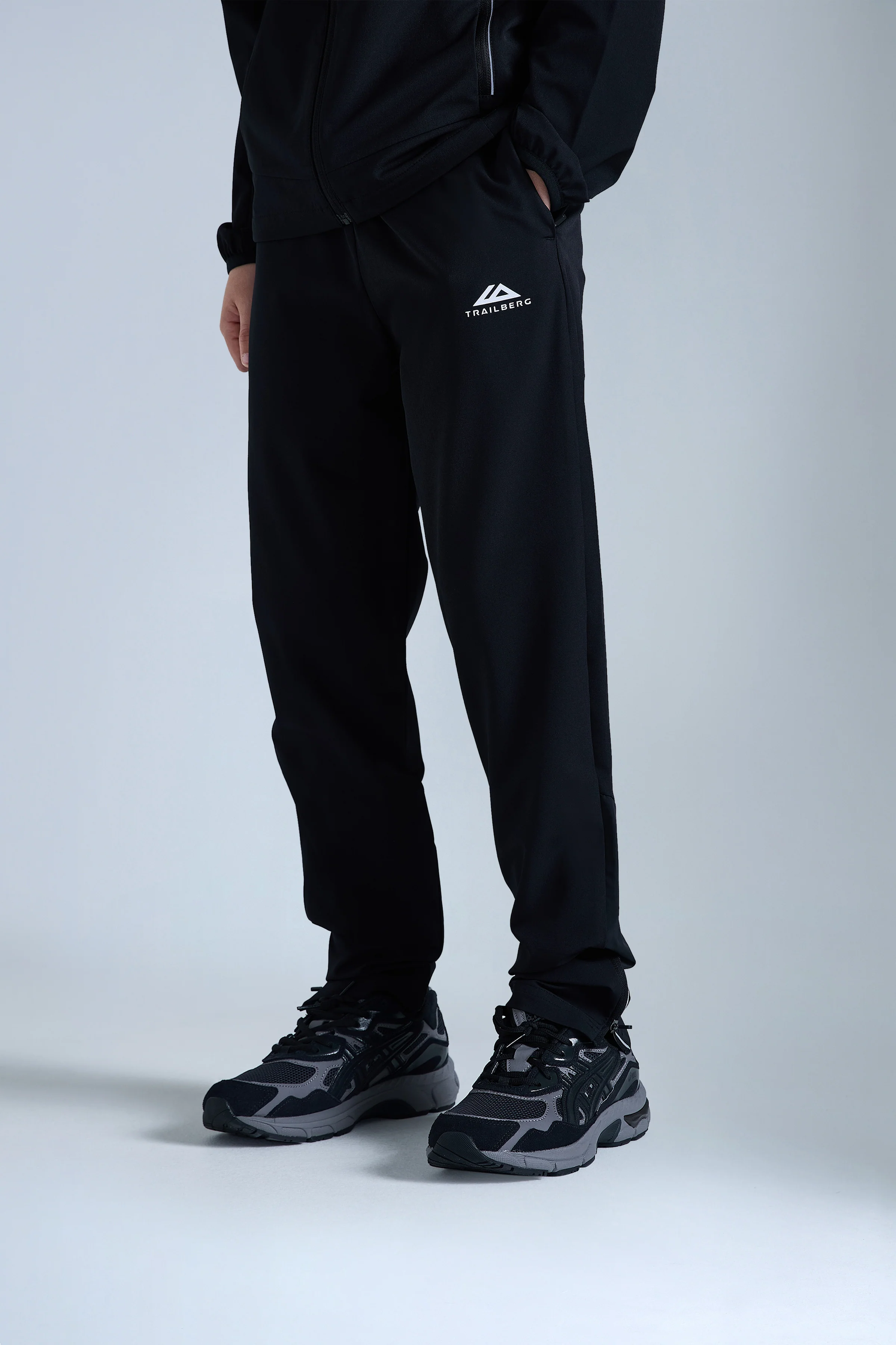 Boys Dune Hybrid Tracksuit - Black - Image 7