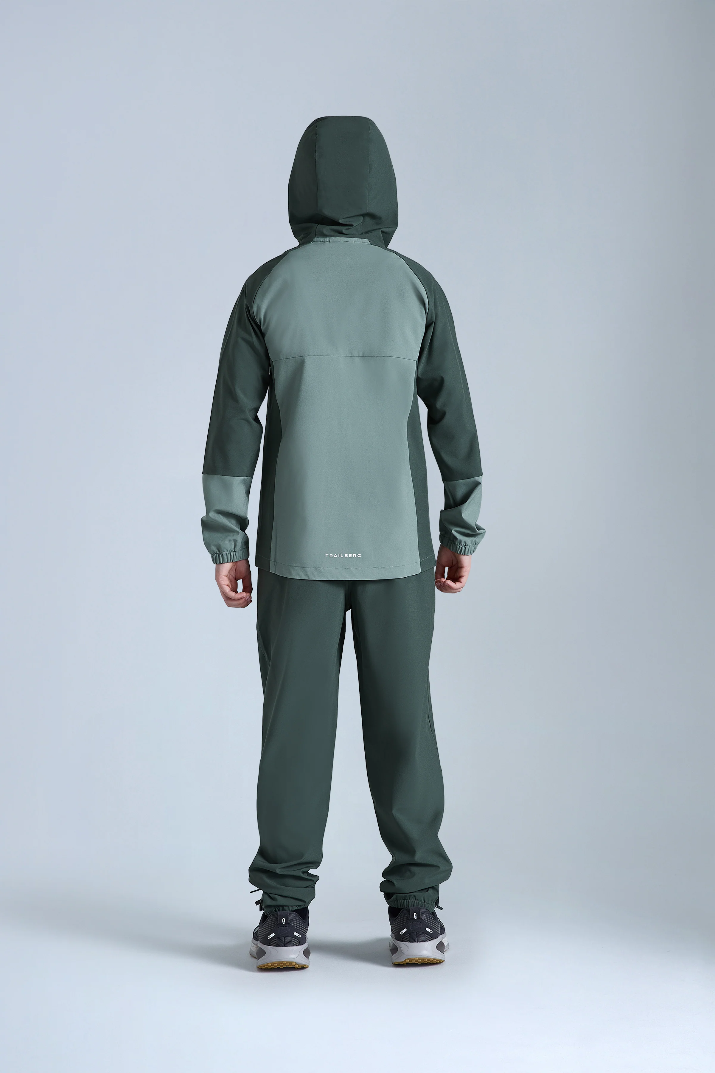 Boys Essentials Tracksuit - Tidal Green/Dark Fern - Image 2