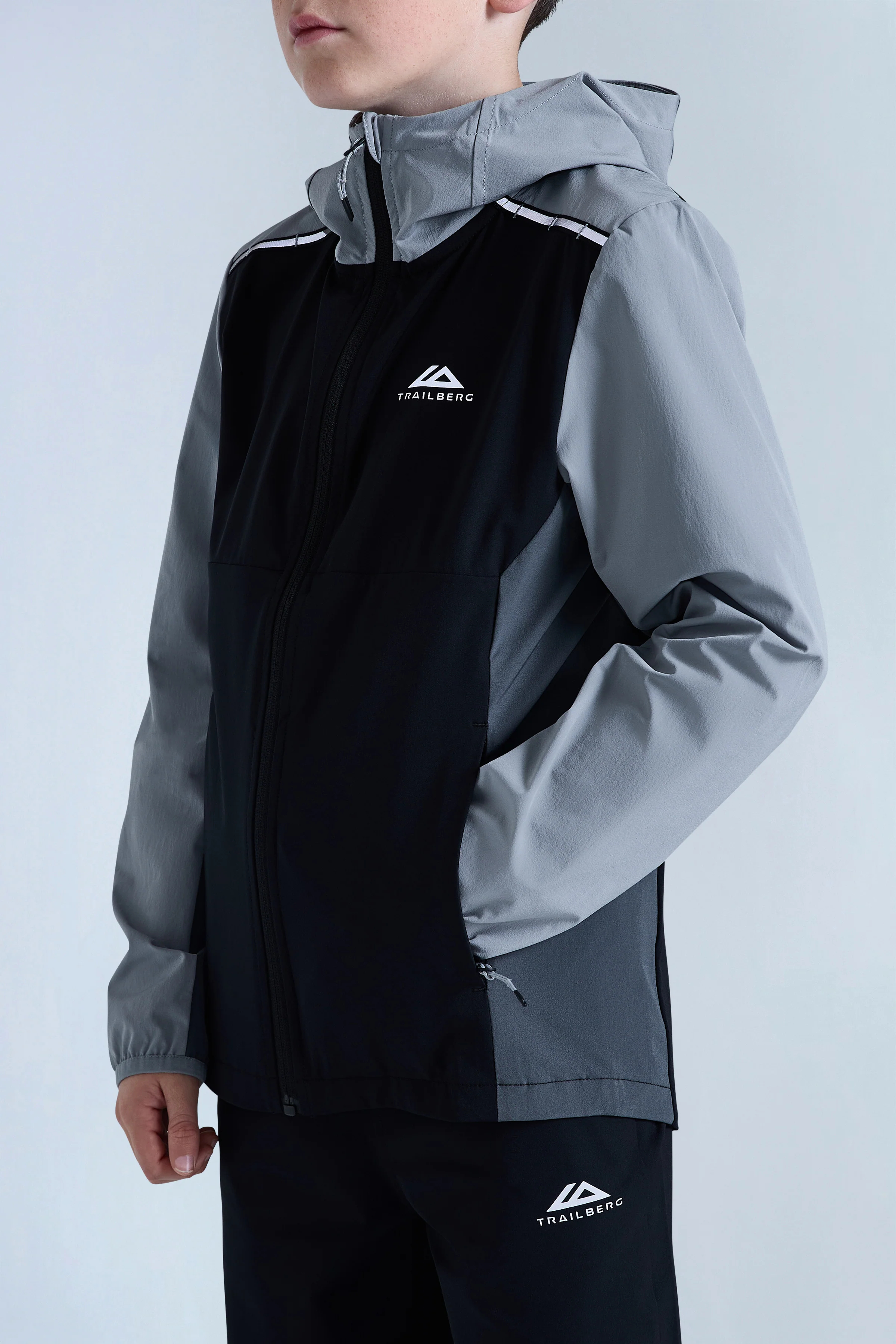 Boys Triathlon 2.0 Tracksuit - Black/Iron Grey - Image 6