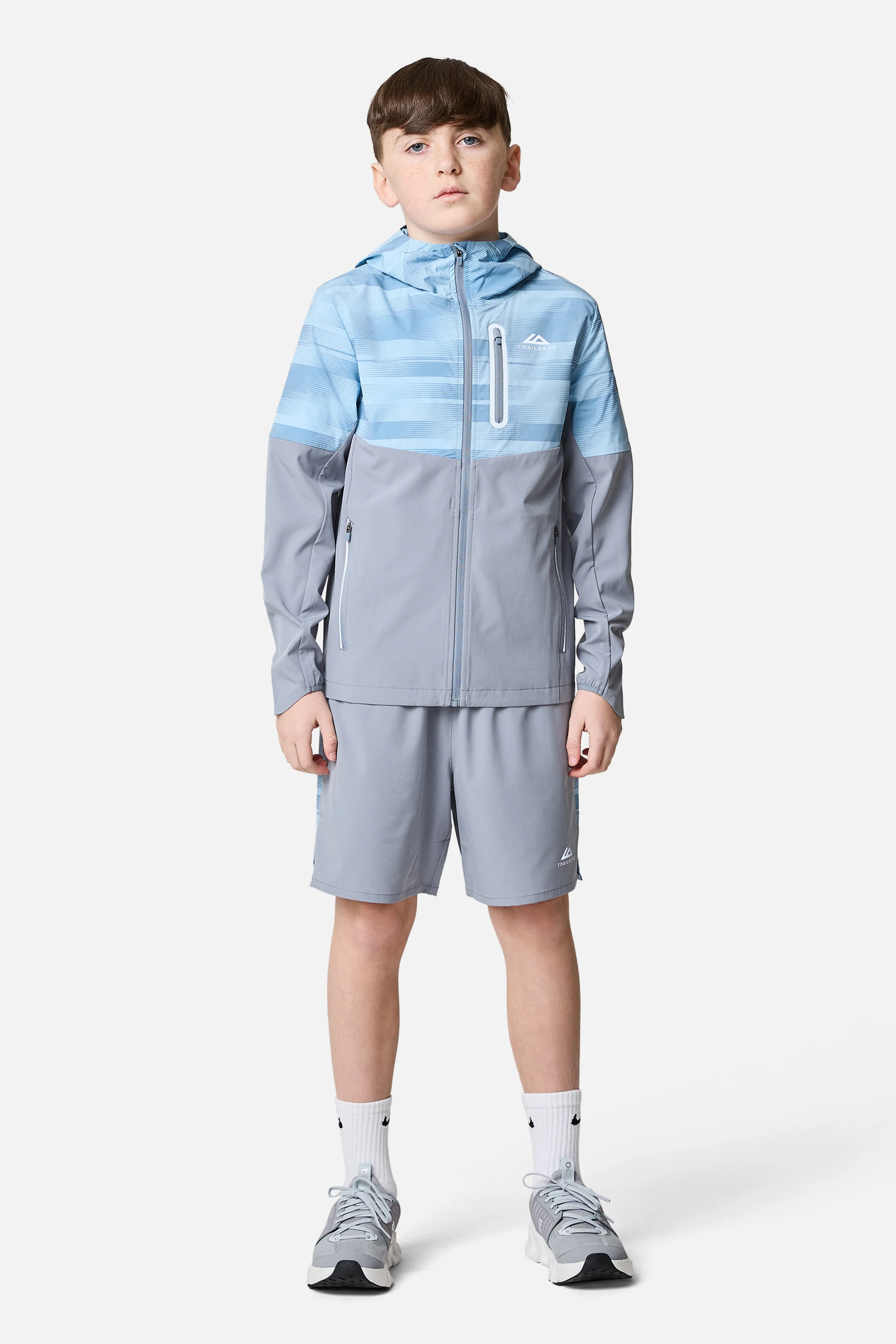 Boys Dimension Windbreaker - Cloud Haze/Dove Blue/Washed Indigo - Image 2