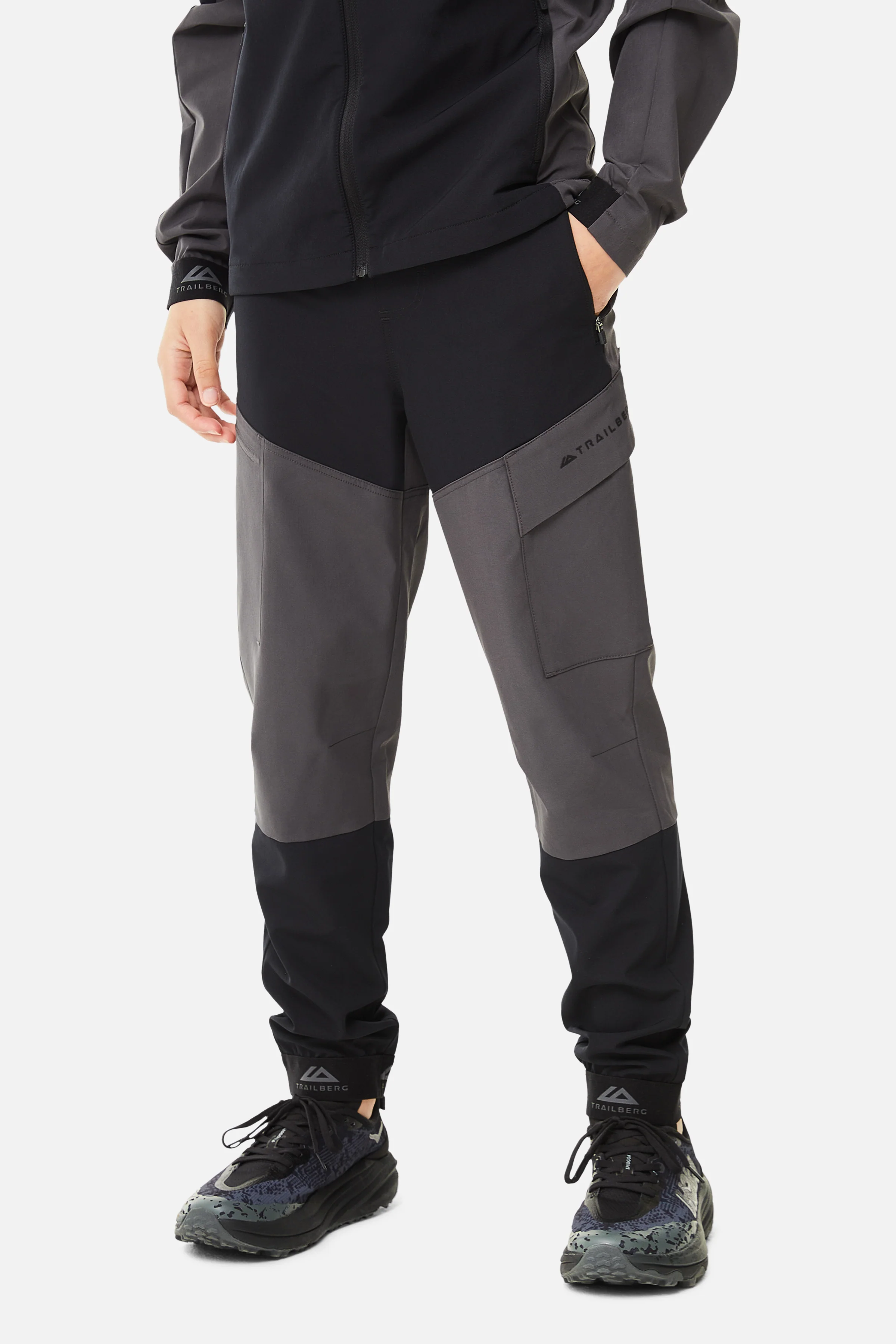 JUNIORS ELBRUS PANT - BLACK/ASPHALT