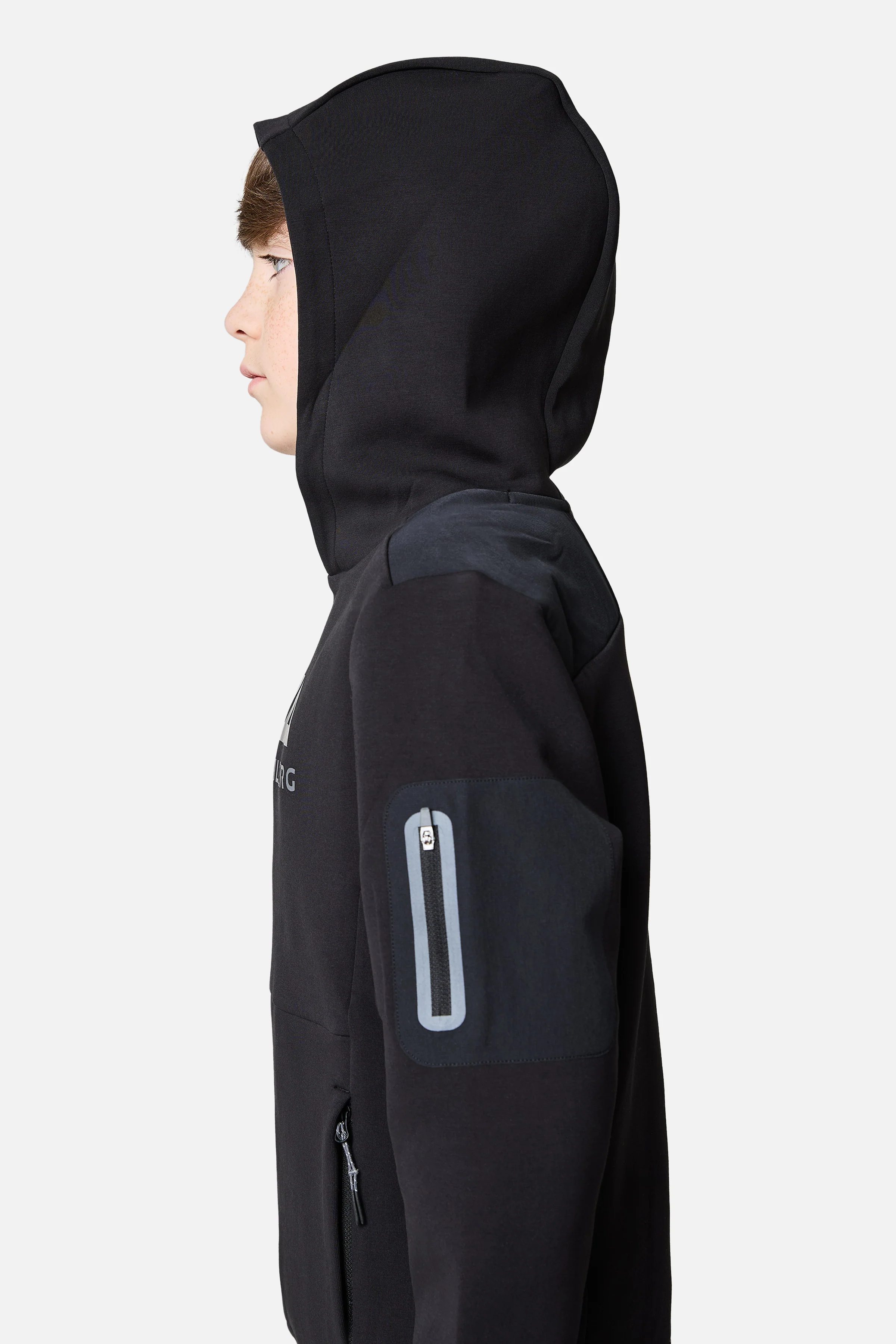 Boys Ignite Fleece Tracksuit - Black - Image 4