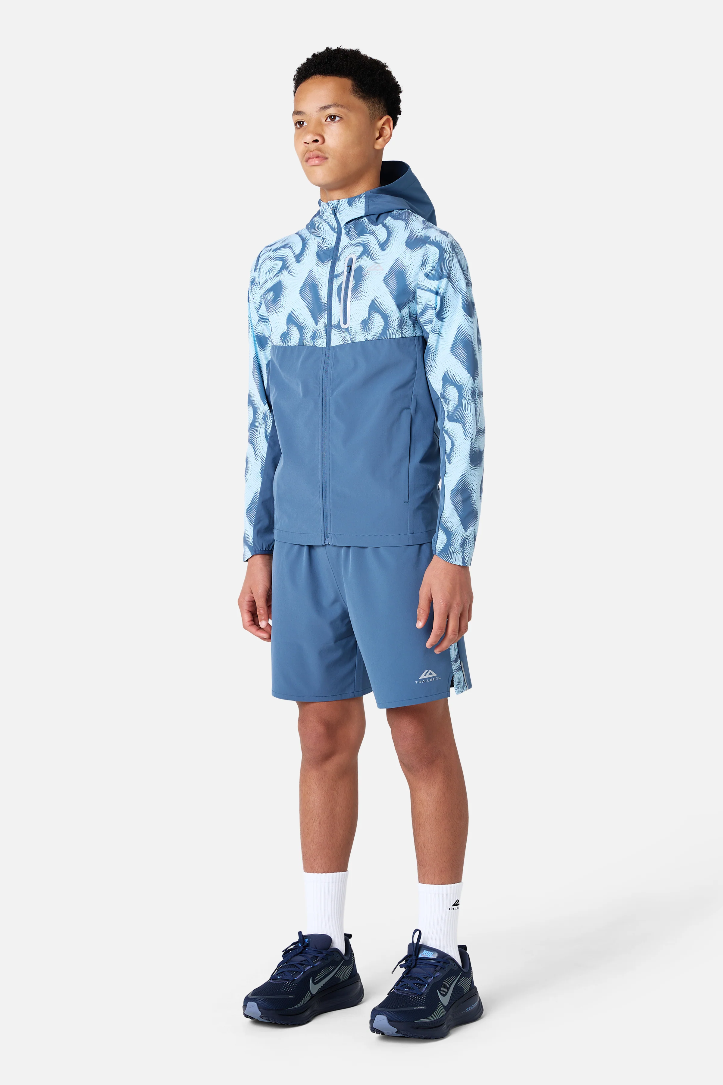 Boys Kinetic Windbreaker - Breeze/Dove Blue - Image 8