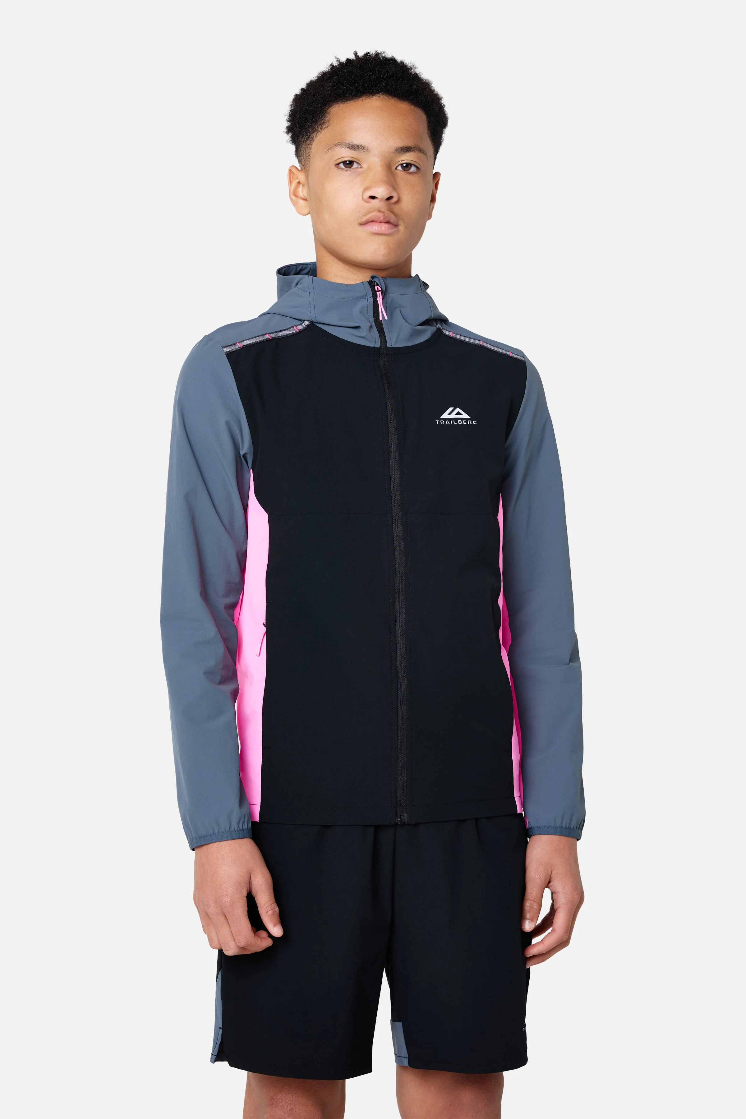 Boys Triathlon 4.0 Windset - Black/Storm Grey/Cosmic Pink