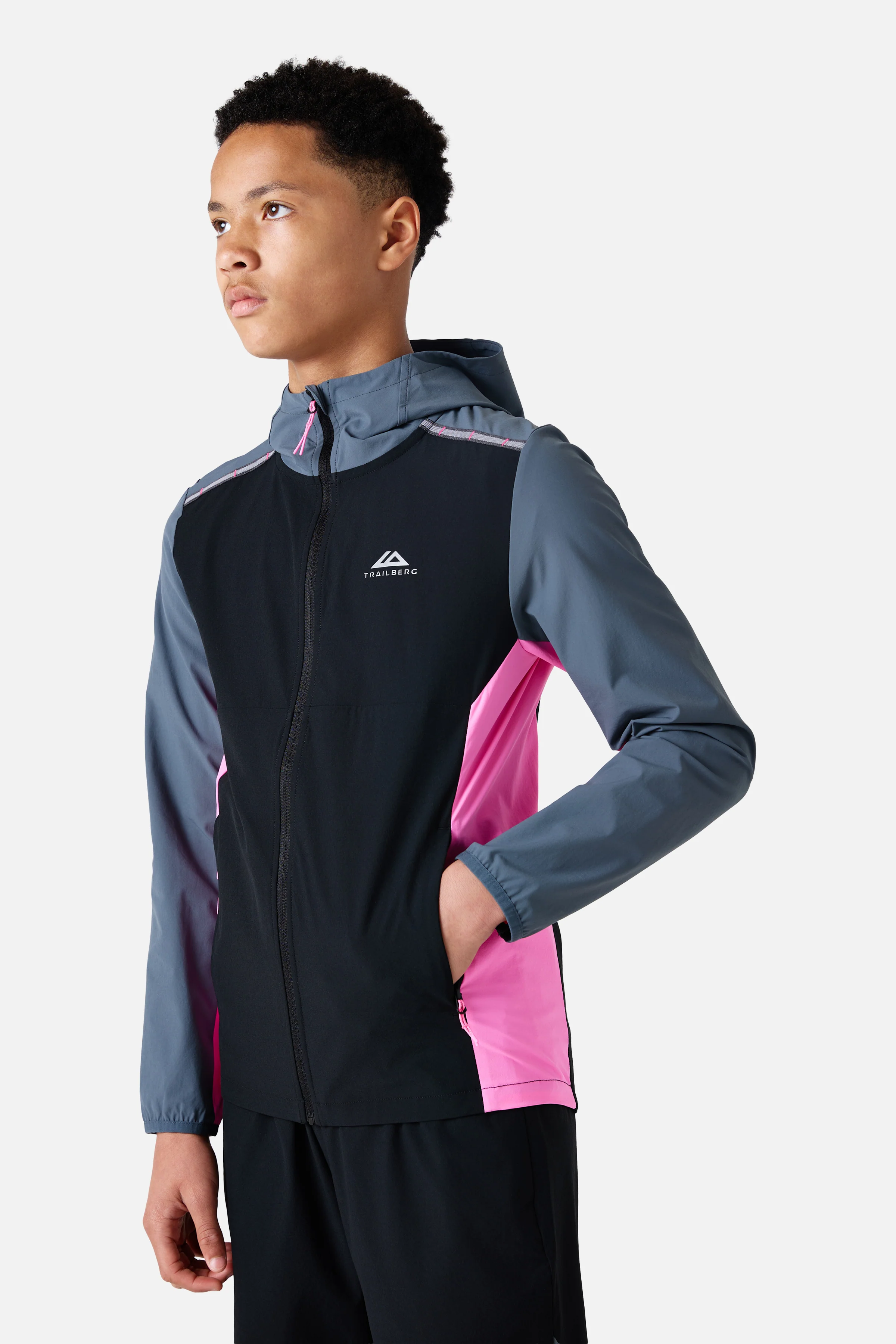 Boys Triathlon 4.0 Windset - Black/Storm Grey/Cosmic Pink - Image 3