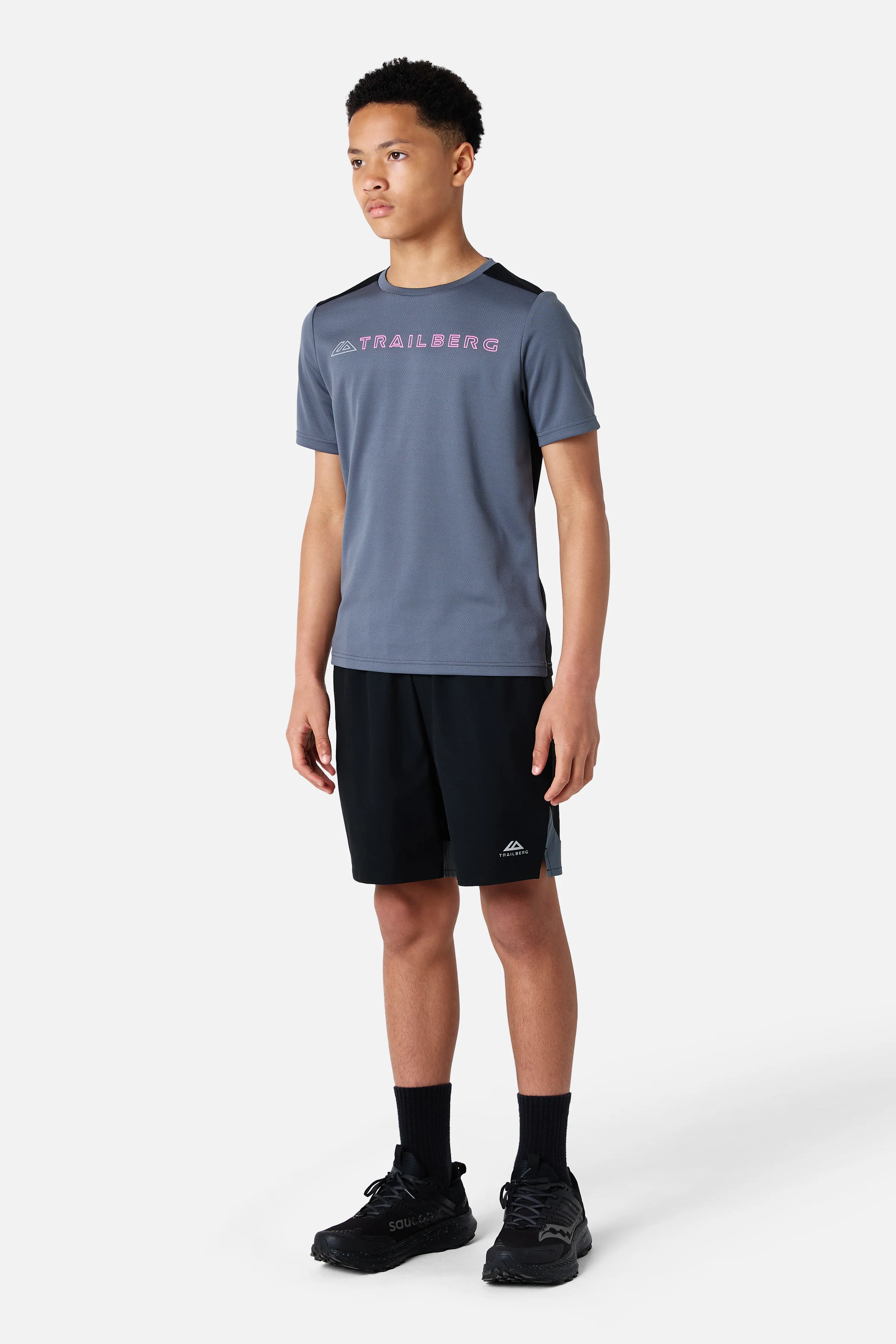 Boys Triathlon 4.0 Short - Black/Storm Grey/Cosmic Pink - Image 6