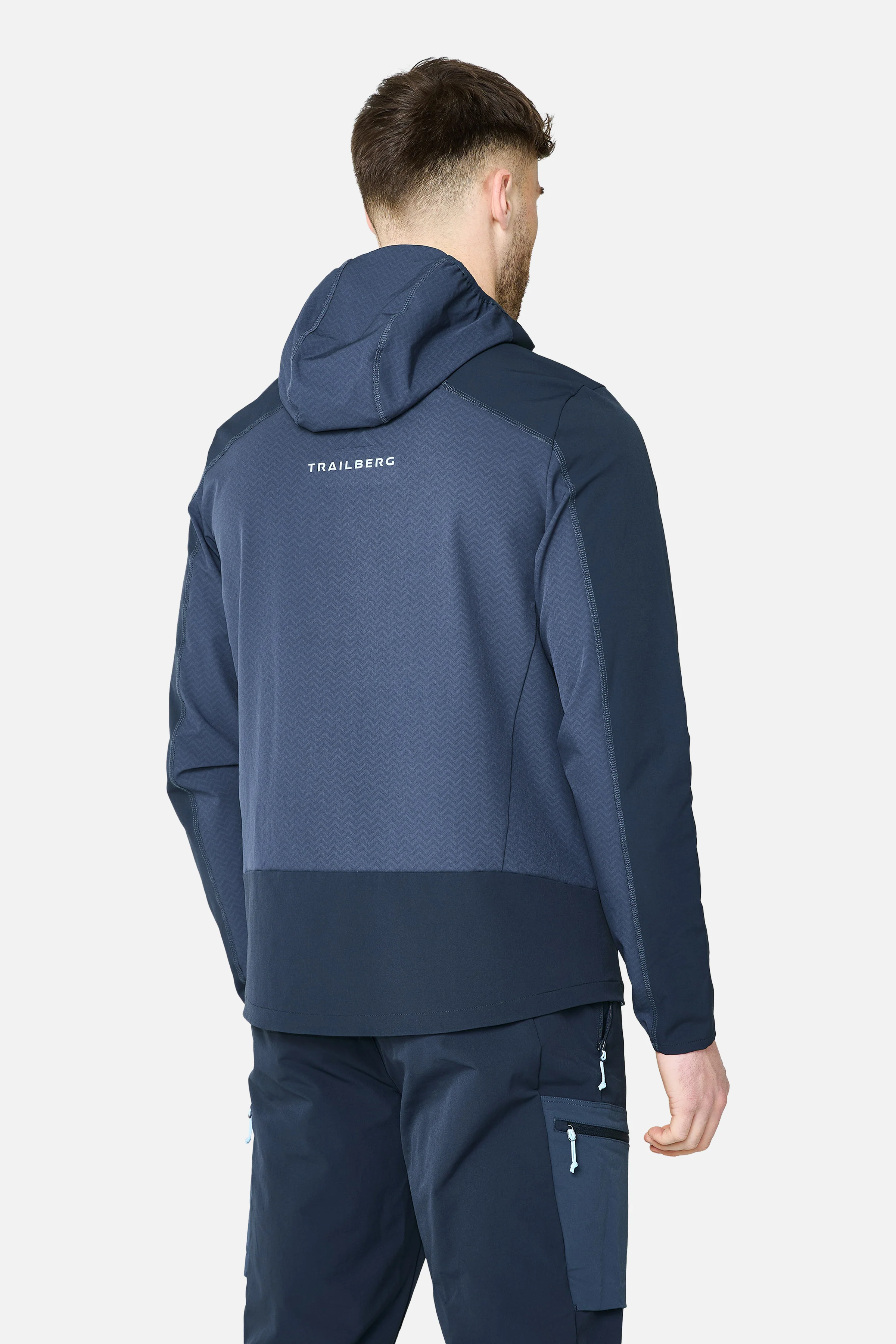 Caldera Gridded Fleece Tracksuit - Storm Blue/Deep Ocean - Image 4