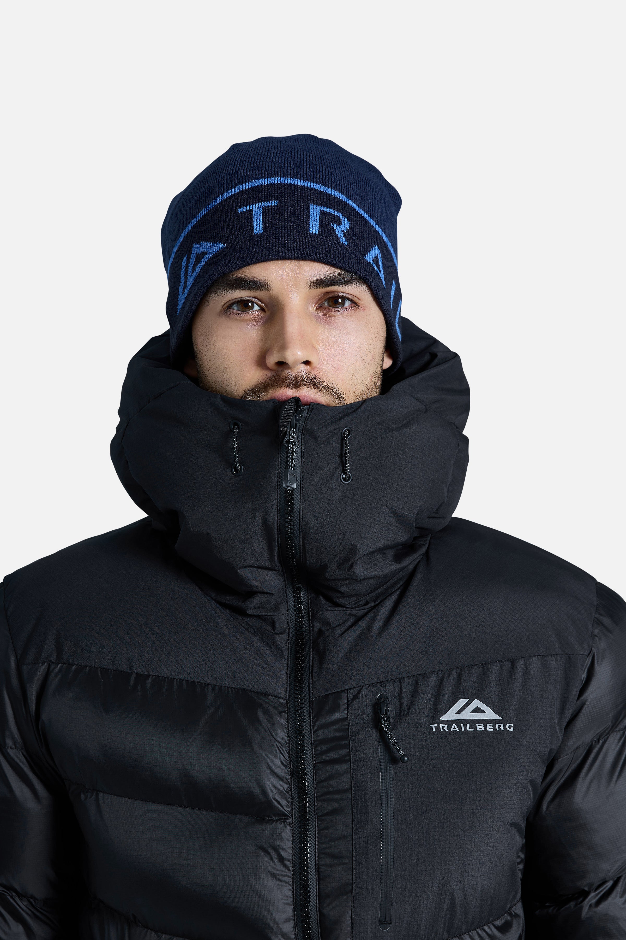 Flint Beanie Hat - Navy Blue/Deep Ocean/Lakeside Blue - Image 3