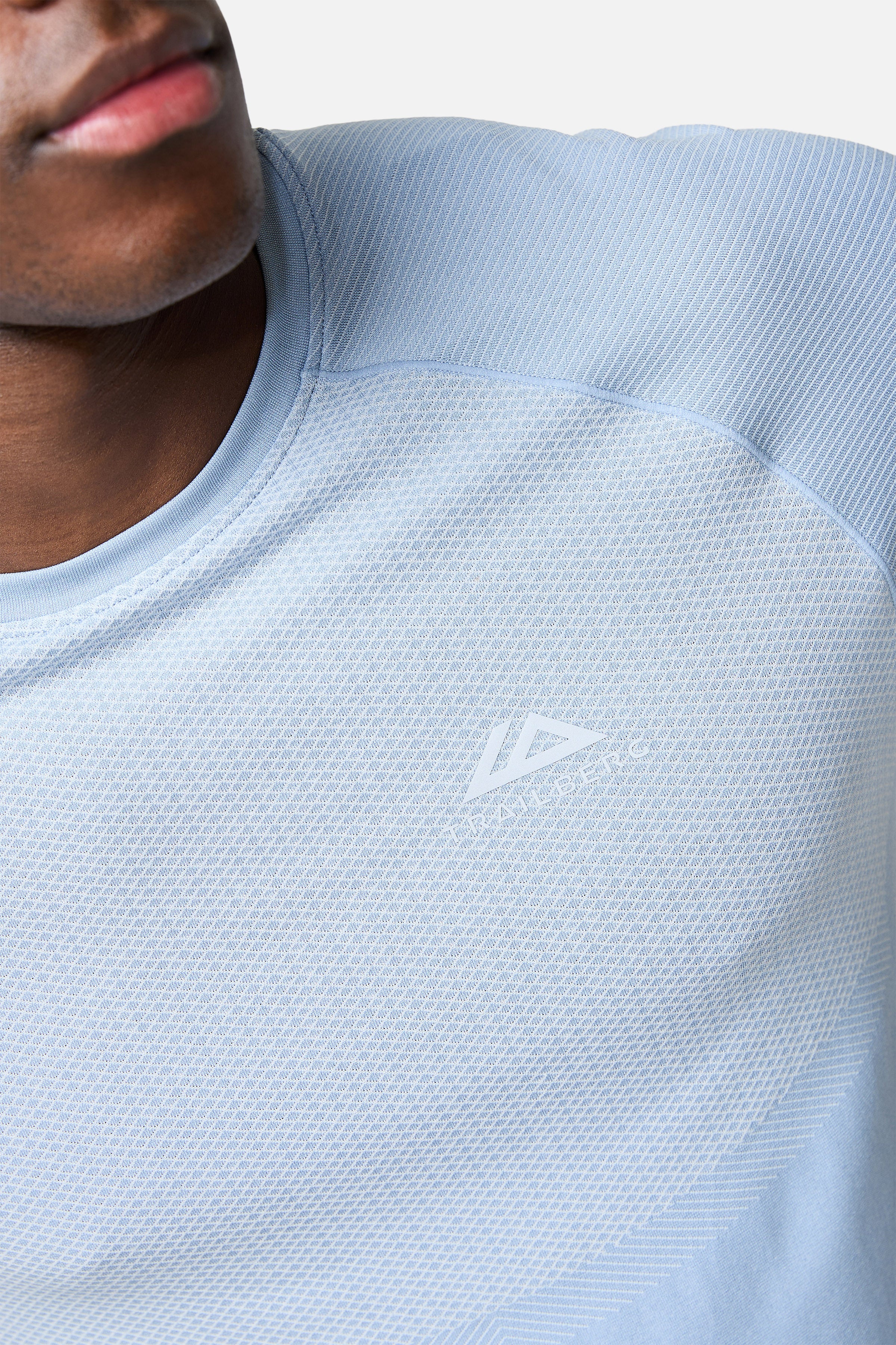 Fusion Seamless Tee - Dune Blue/White - Image 4
