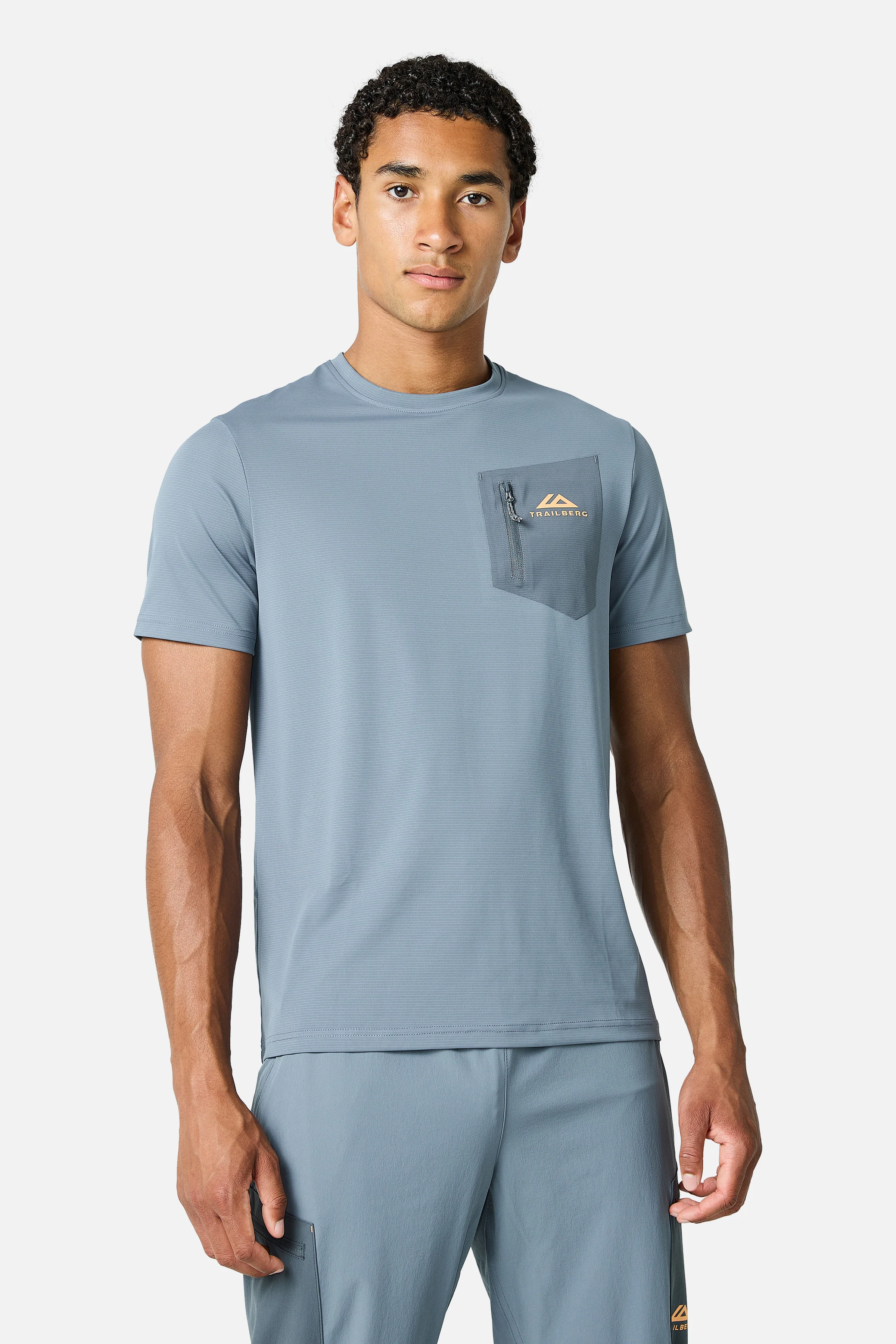 Oberland Cargo Tee - Ash Grey/Graphite Grey/Melon Sorbet