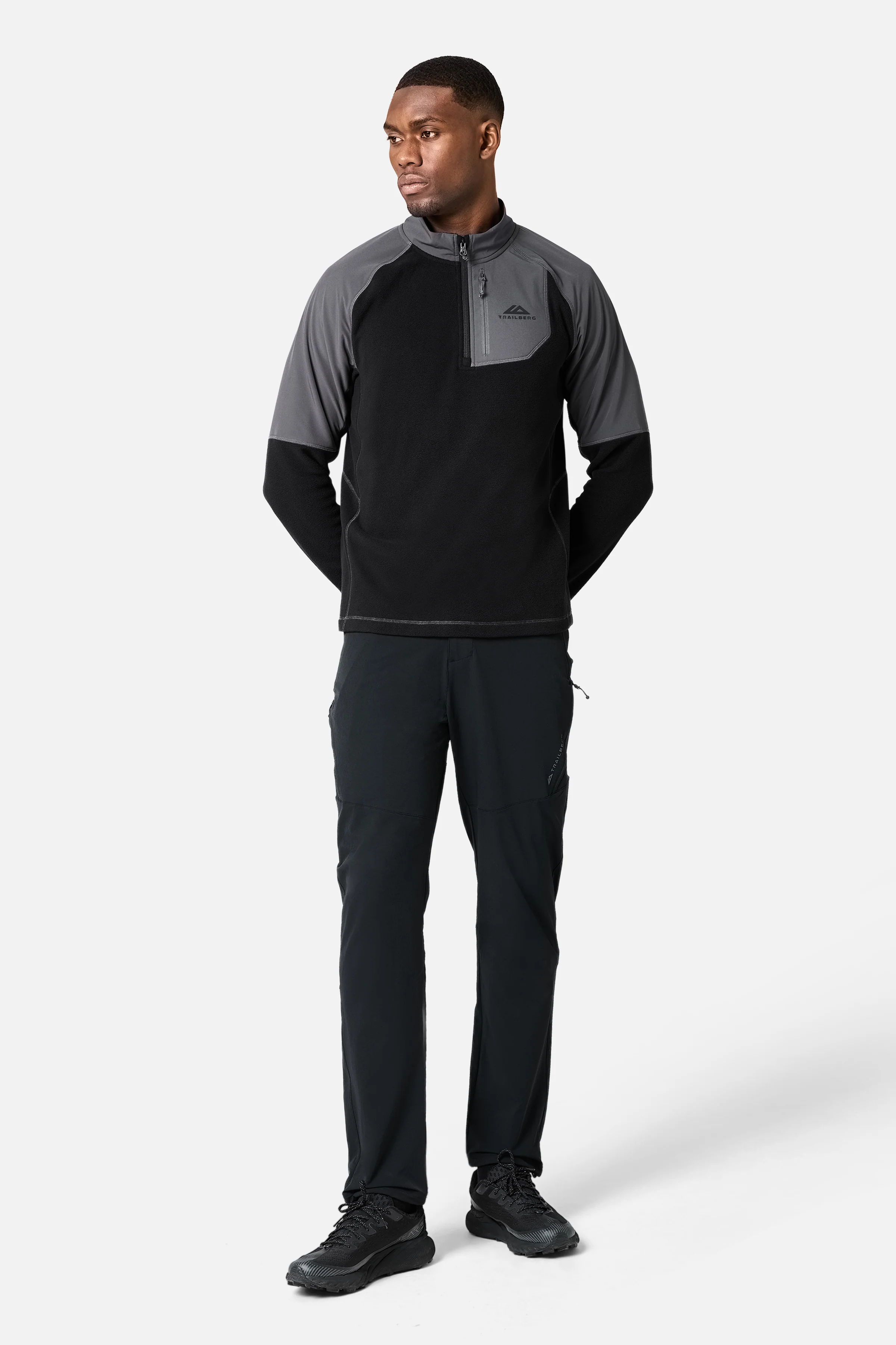 Sierra 1/4 Zip - Black/Asphalt - Image 7