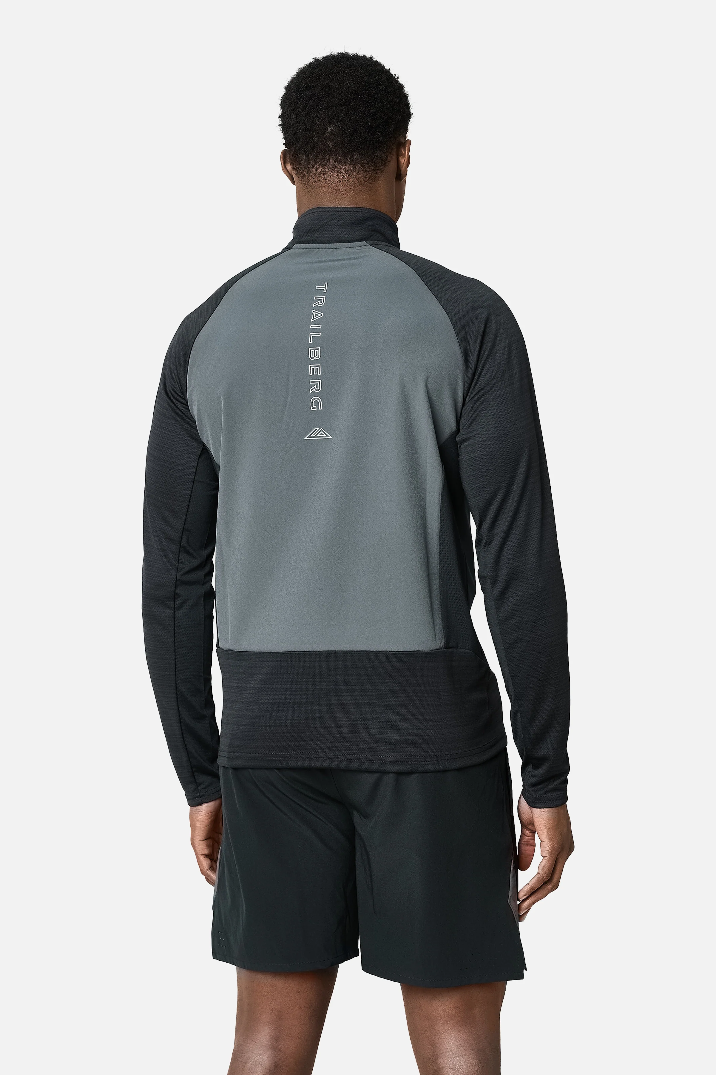 SS26 Cloud 1/4 Zip - Black/Volcano Grey - Image 2