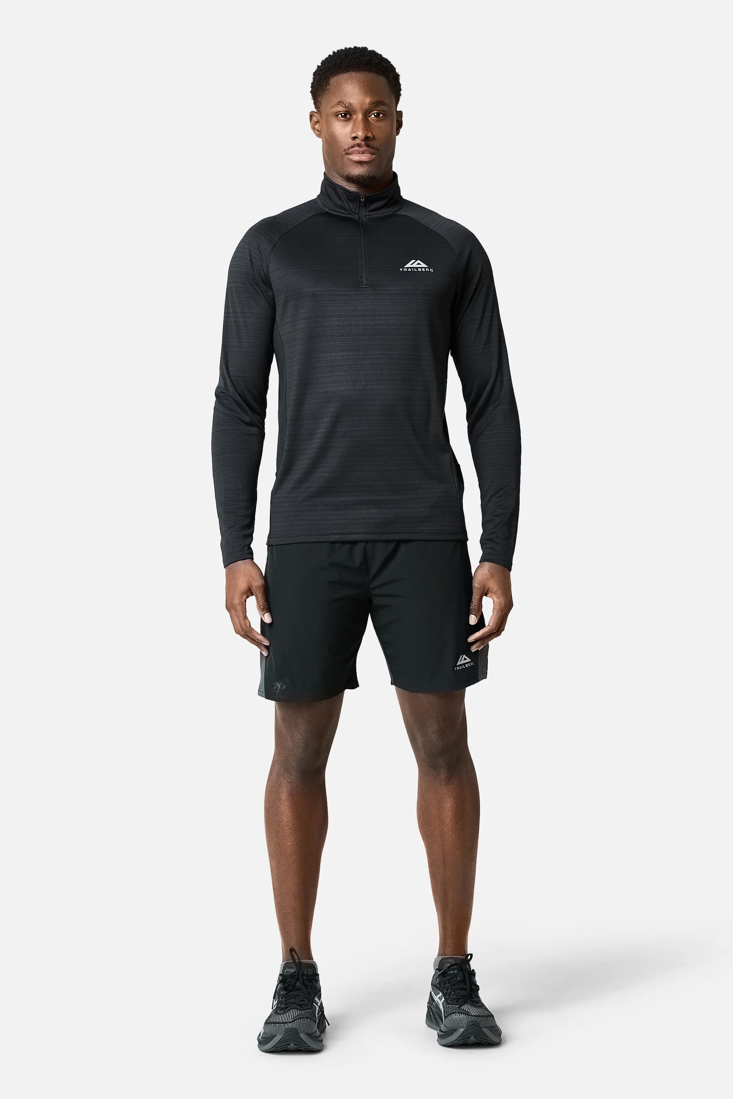 SS26 Cloud 1/4 Zip - Black/Volcano Grey - Image 4
