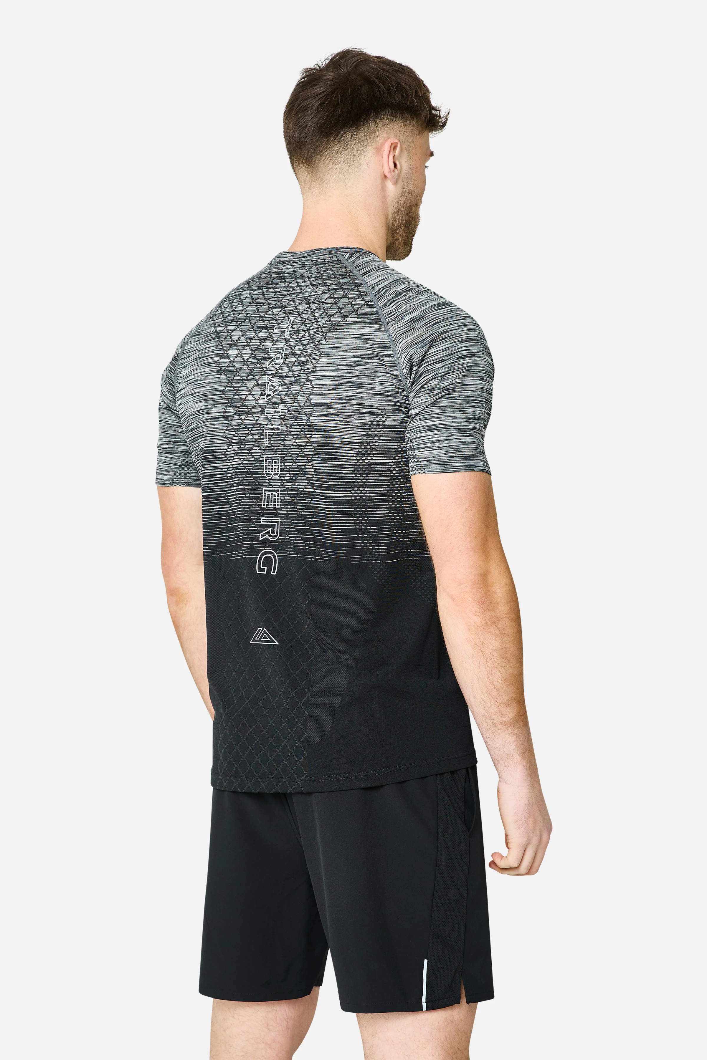 Stride Seamless Tee  - Moon Grey/Urban Smoke/Black/White - Image 2