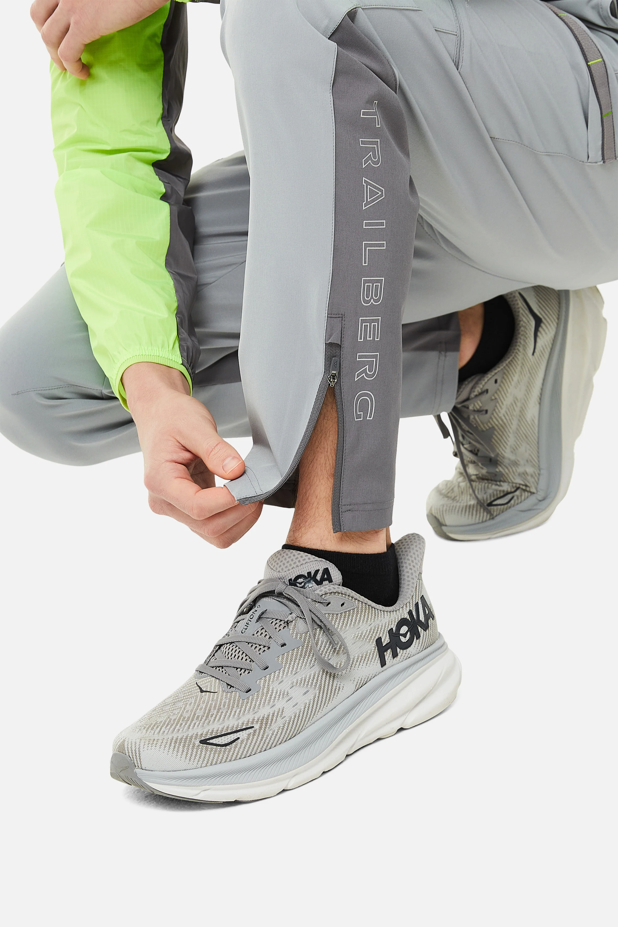 SS25 Triathlon Pant - Smoke Grey/Moon Grey/Neon Lime - Image 7