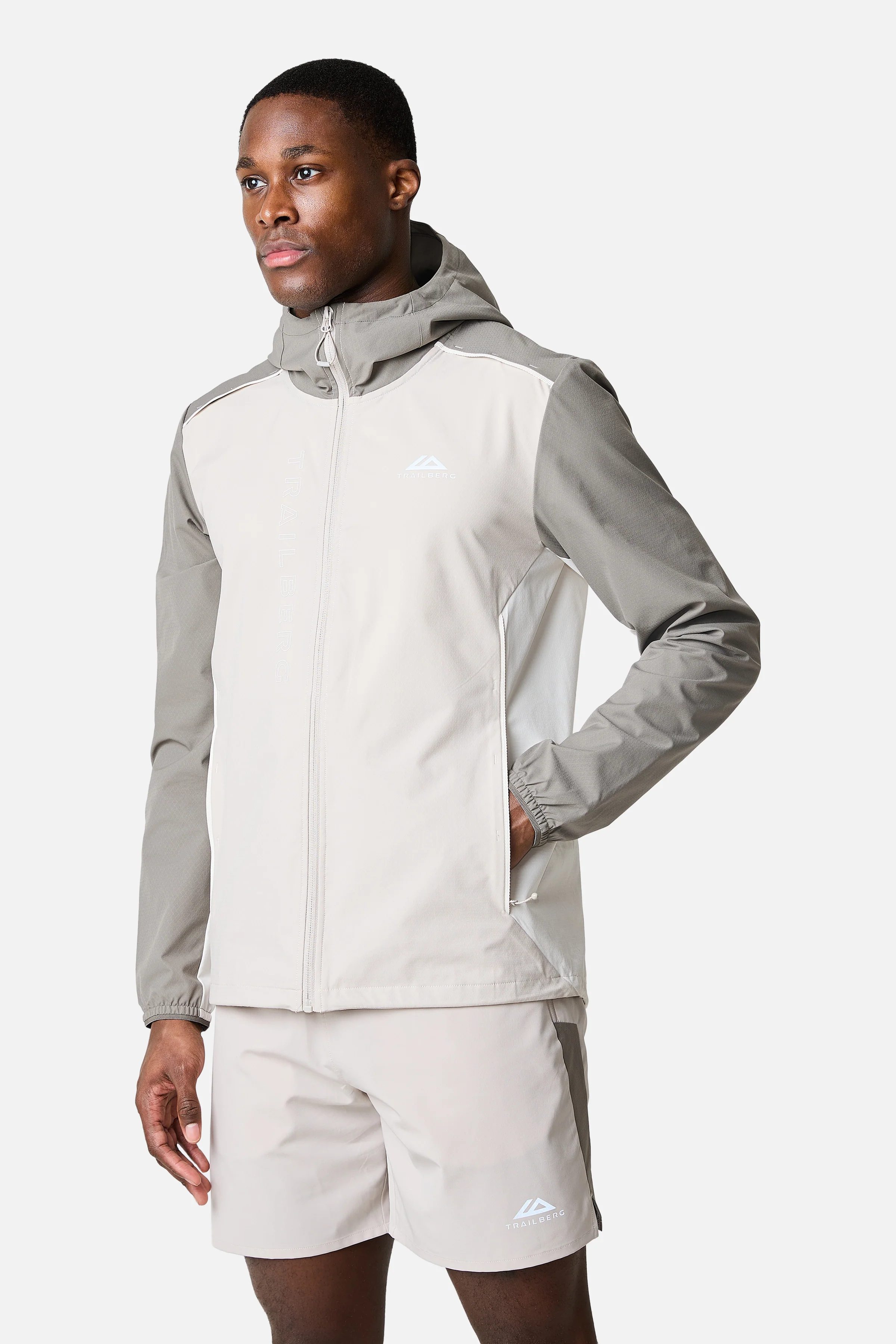 SS26 Triathlon Windbreaker - Pebble Stone/Mocha/Frosted Ridge - Image 3