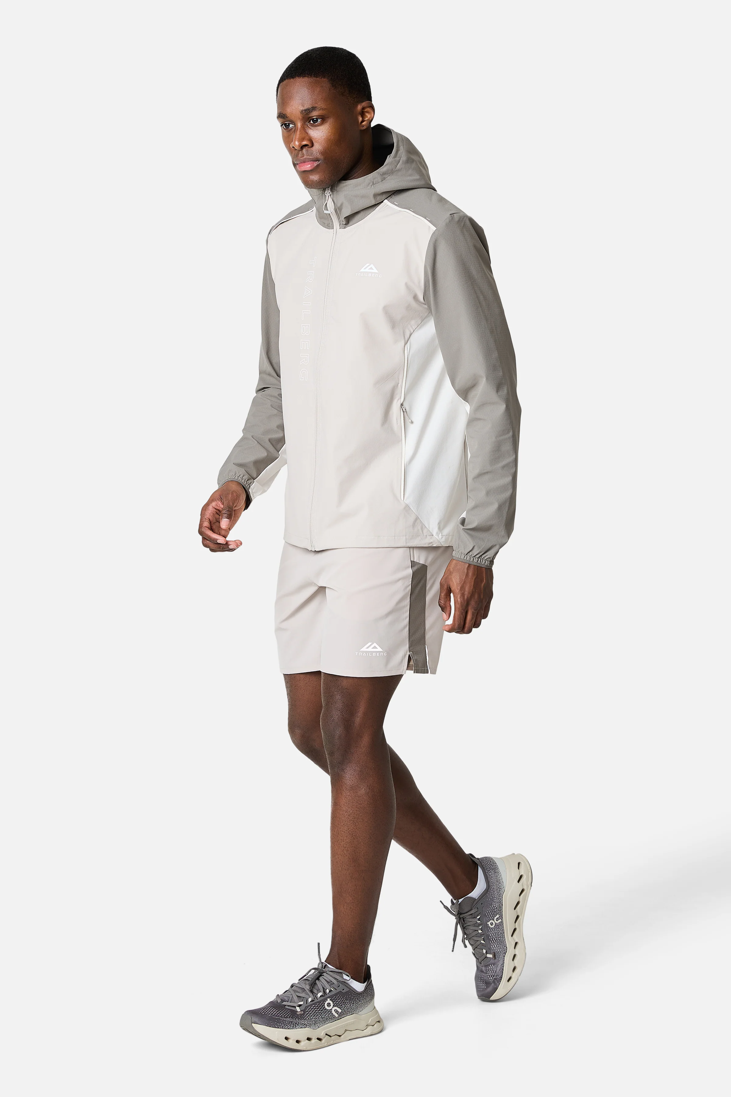 SS26 Triathlon Windbreaker - Pebble Stone/Mocha/Frosted Ridge - Image 9