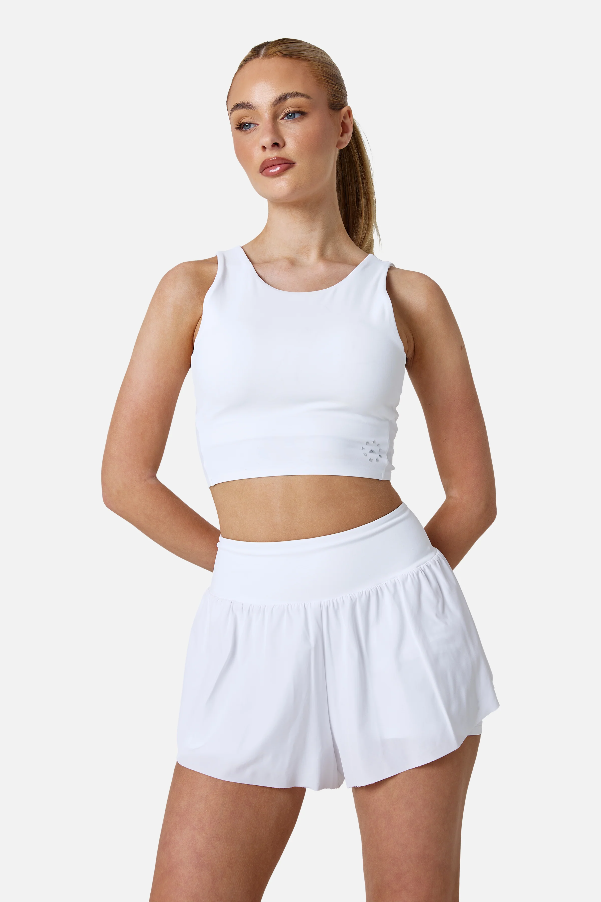 Womens Endura Running Short - White - Image 4