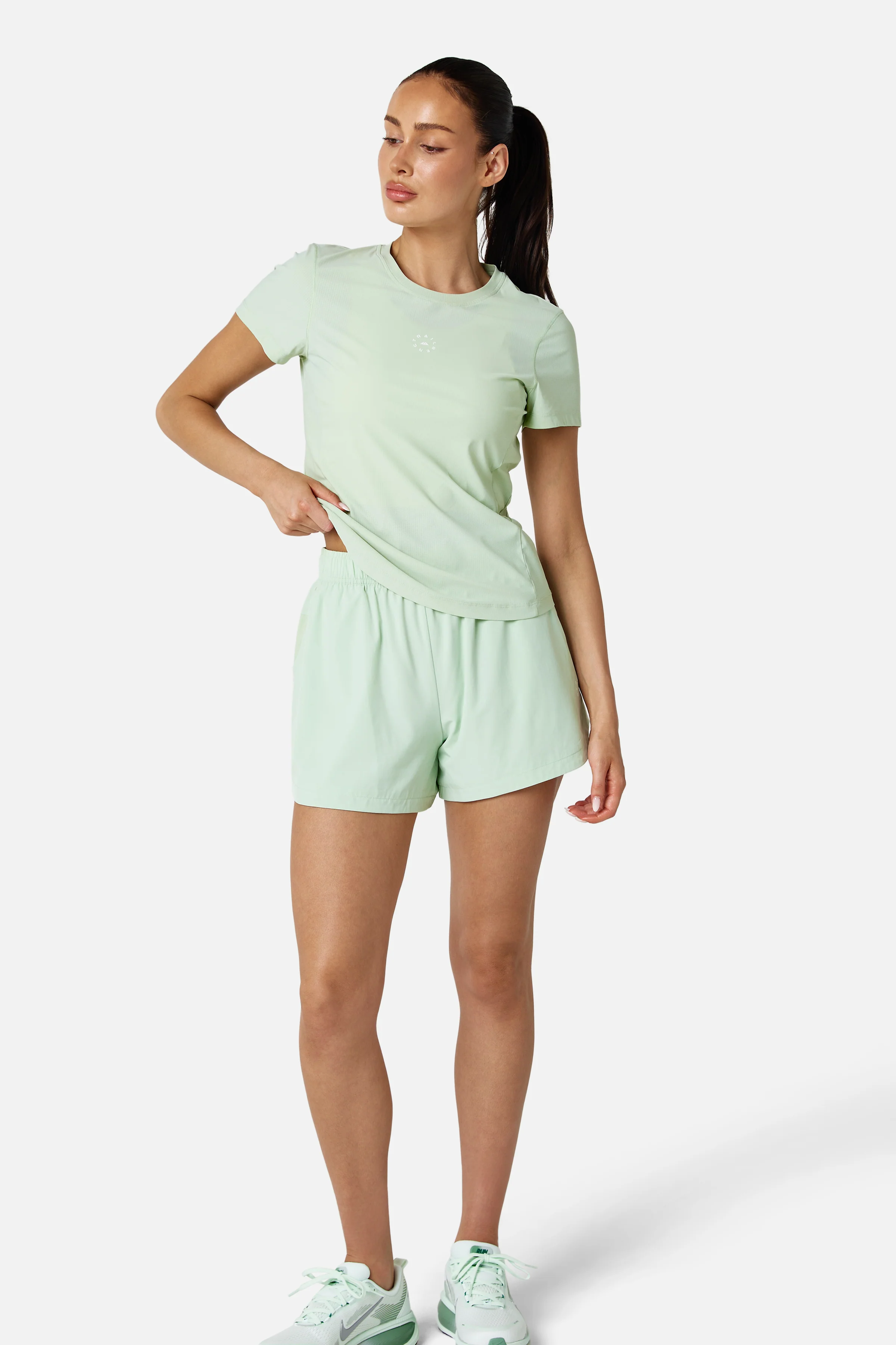 Womens Tide Tee - Pistachio Cream - Image 3